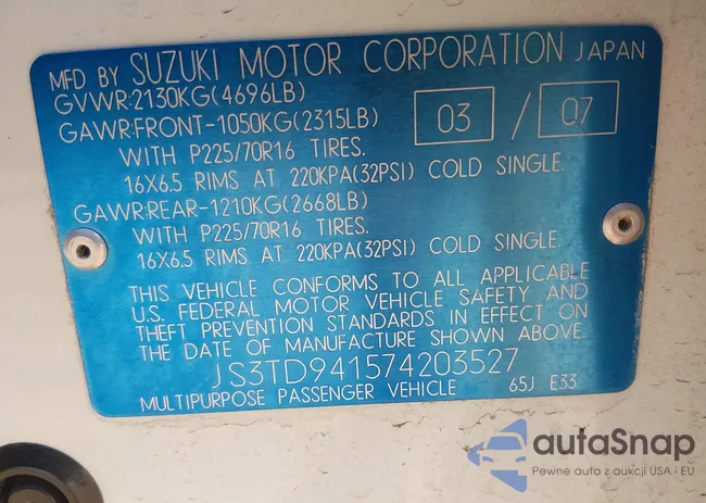 JS3TD941574203527: 44521259