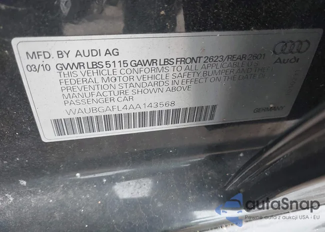 WAUBGAFL4AA143568: 44521623