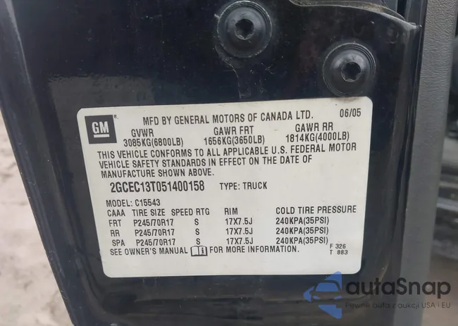 2GCEC13T051400158: 44522701