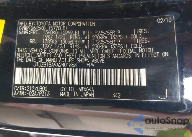 JTJZB1BA9A2401868: 44522767