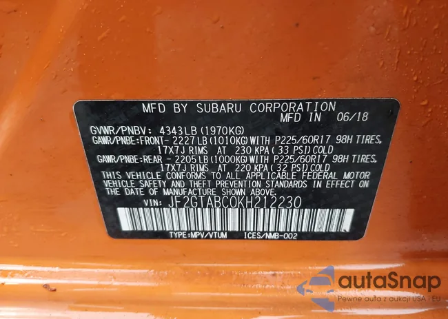 JF2GTABC0KH212230: 44523086