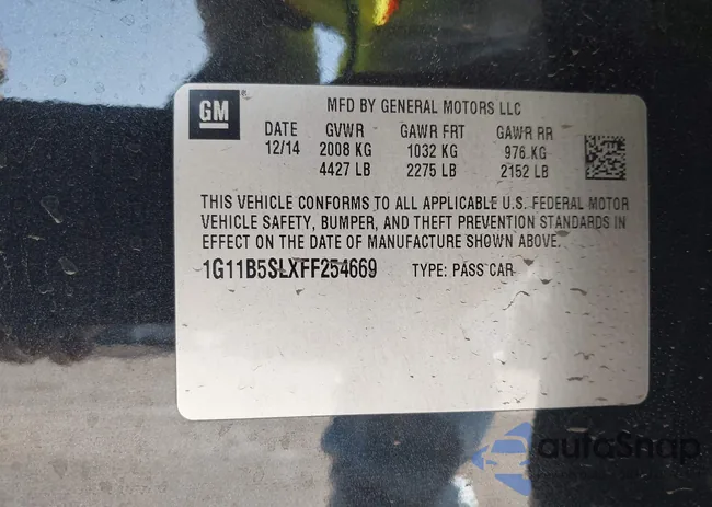 1G11B5SLXFF254669: 44523228