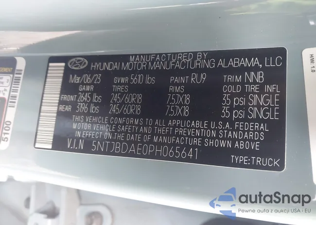 5NTJBDAE0PH065641: 44522531