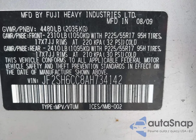 JF2SH6CC8AH734142: 44523724