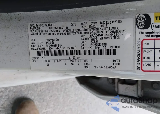 3FADP4BJ9DM220093: 44523870