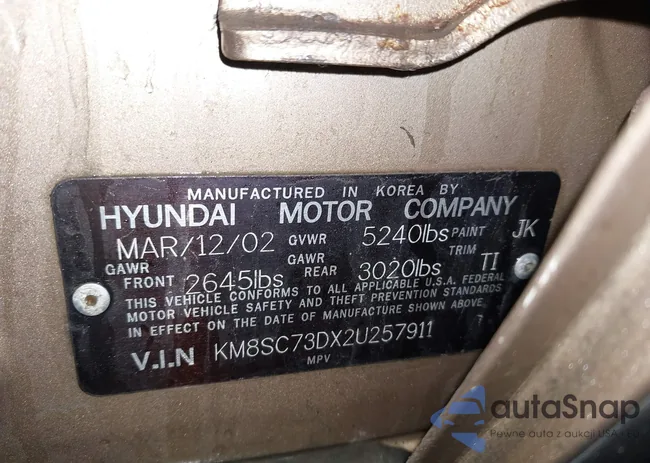 KM8SC73DX2U257911: 44523970