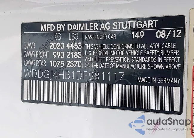 WDDGJ4HB1DF981117: 44524170