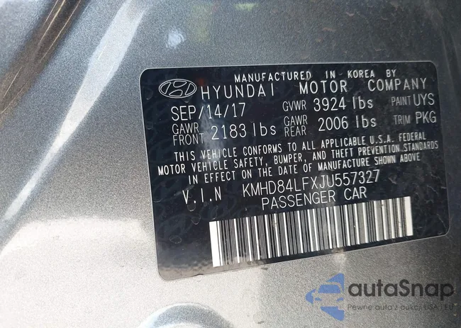 KMHD84LFXJU557327: 44523243