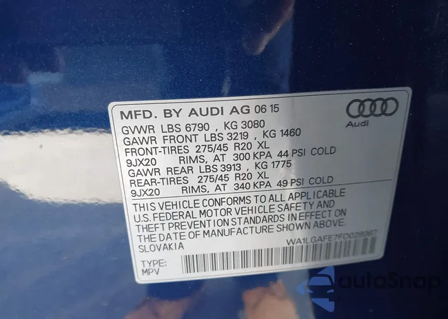 WA1LGAFE7FD028987: 44523244