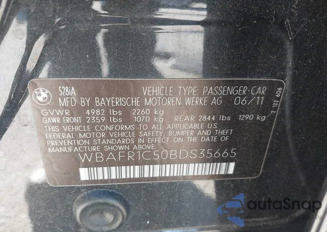 WBAFR1C50BDS35665: 44523309