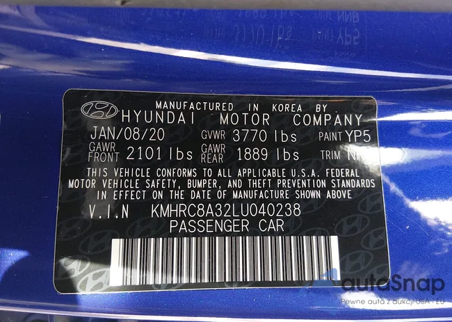 KMHRC8A32LU040238: 44523401