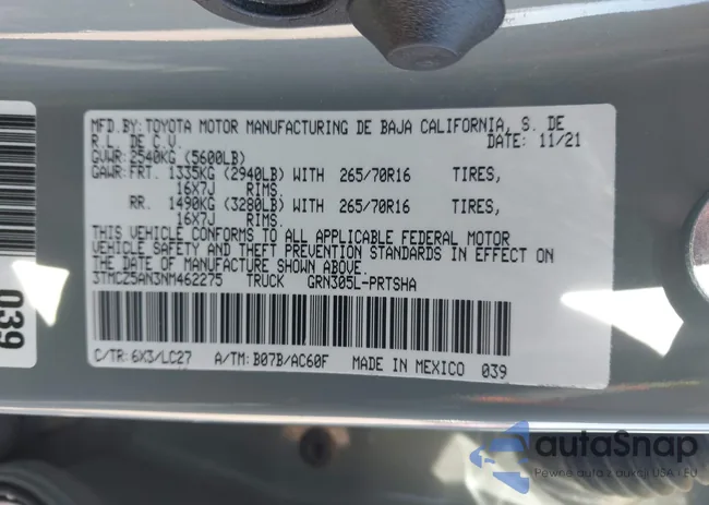 3TMCZ5AN3NM462275: 44523446