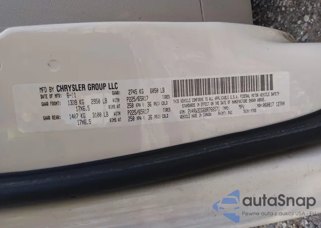 2V4RW3DG6BR766571: 44523541