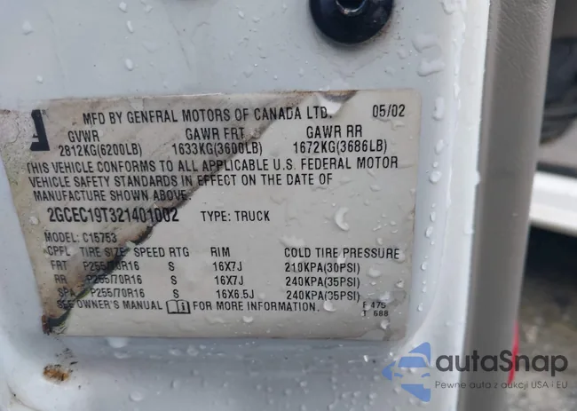 2GCEC19T321401002: 44523608