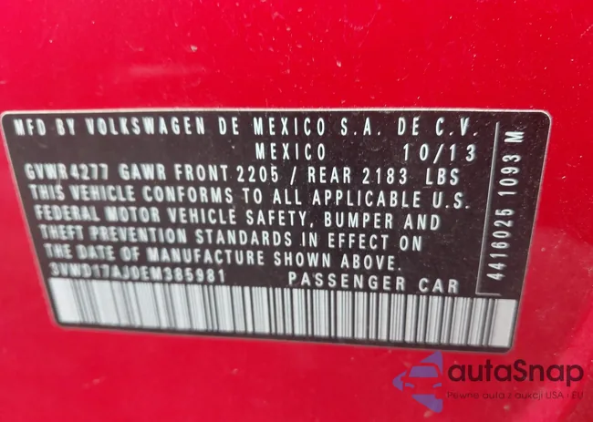 3VWD17AJ0EM385981: 44523620