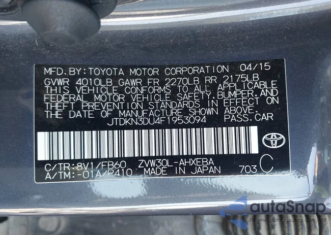 JTDKN3DU4F1953094: 44524626