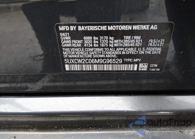 5UXCW2C06M9G96529: 44524794