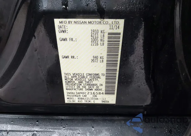 1N4AL3AP4FC216584: 44524864