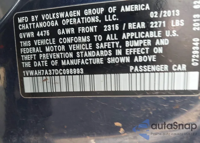 1VWAH7A37DC098993: 44524874