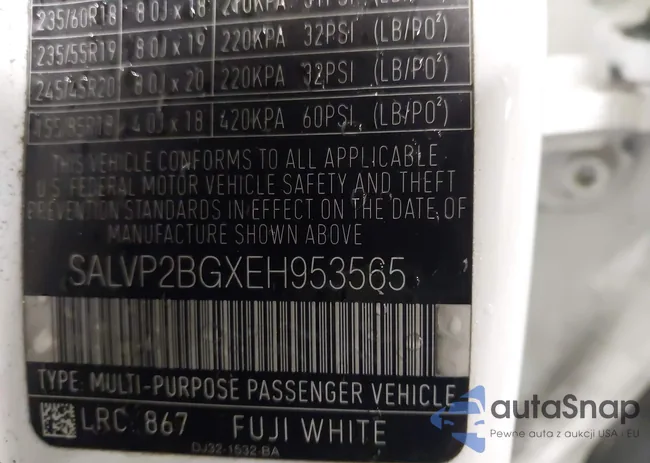 SALVP2BGXEH953565: 44524947