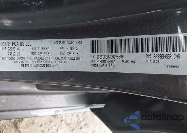 1C3CCCBB7GN175089: 44524984