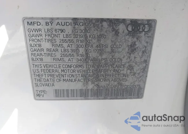 WA1LGAFEXFD026375: 44525070