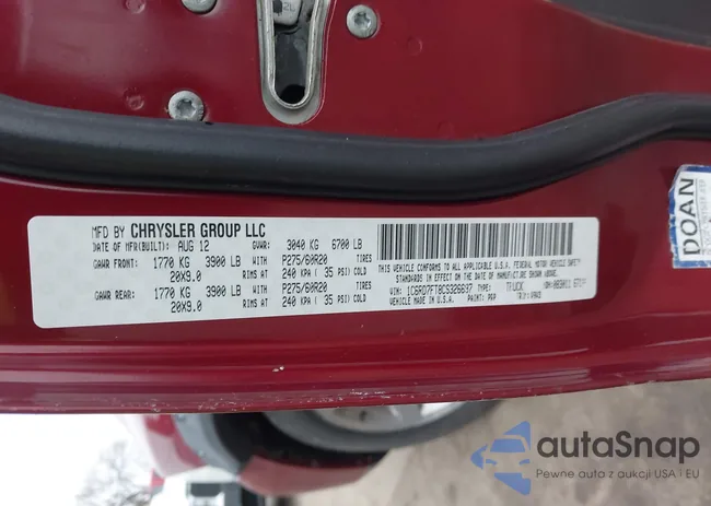 1C6RD7FT8CS326697: 44525197