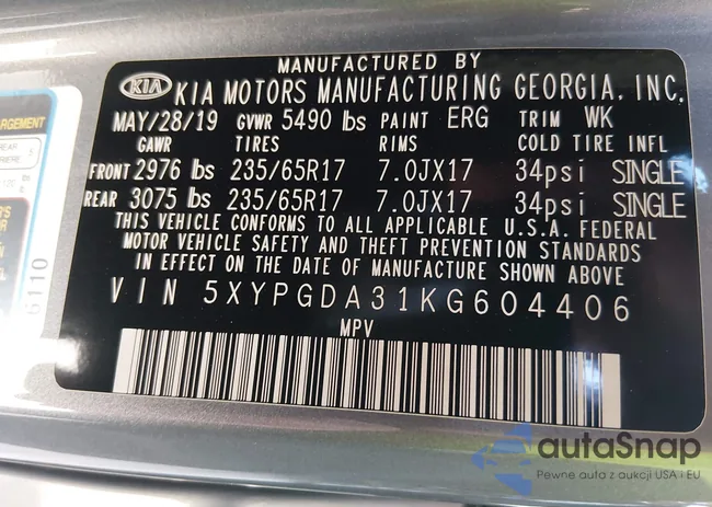 5XYPGDA31KG604406: 44524402