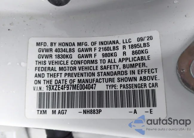19XZE4F97ME004047: 44524406