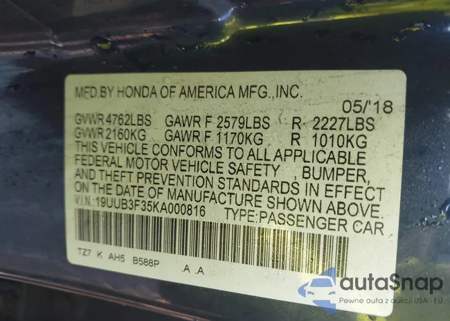 19UUB3F35KA000816: 44524511