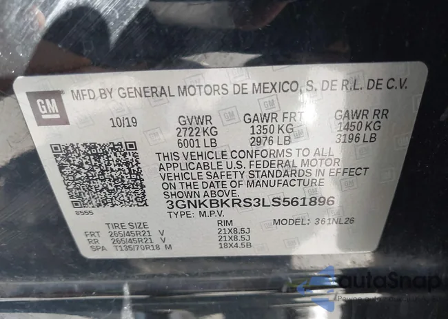 3GNKBKRS3LS561896: 44524562