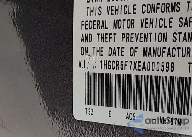 1HGCR6F7XEA000598: 44525616