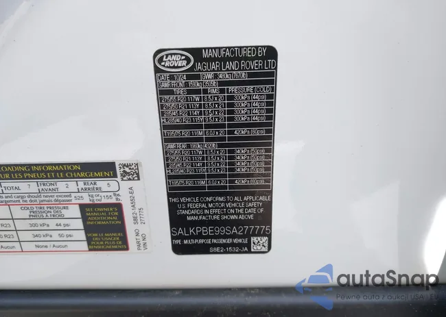 SALKPBE99SA277775: 44525906