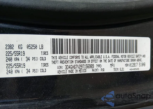 3D4GH67V29T156989: 44525934