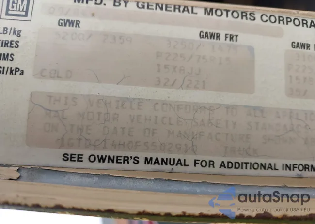 1GTDC14H0FS502910: 44525937