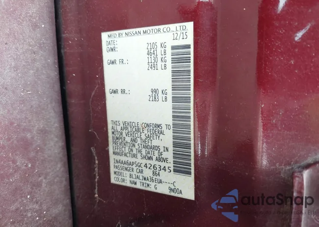 1N4AA6AP5GC426345: 44526008