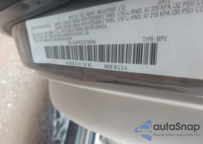 4S4BP62C087356543: 44526053