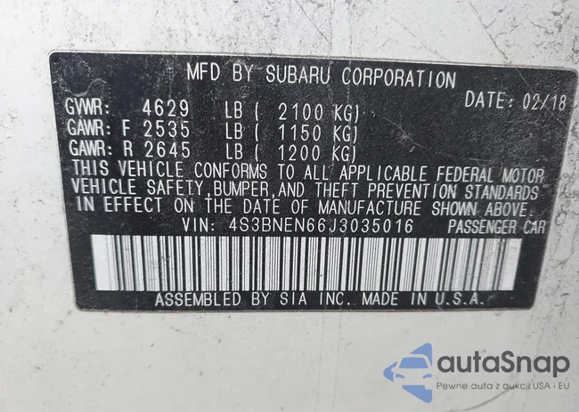 4S3BNEN66J3035016: 44526149