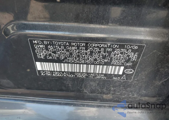 JTHCK262875010010: 44525390