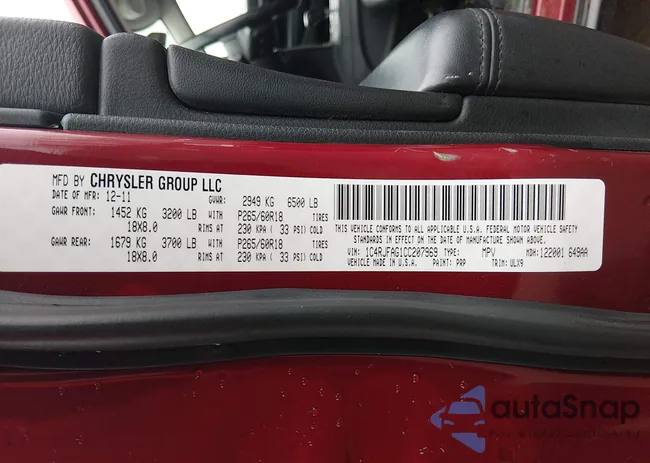 1C4RJFAG1CC207969: 44525417