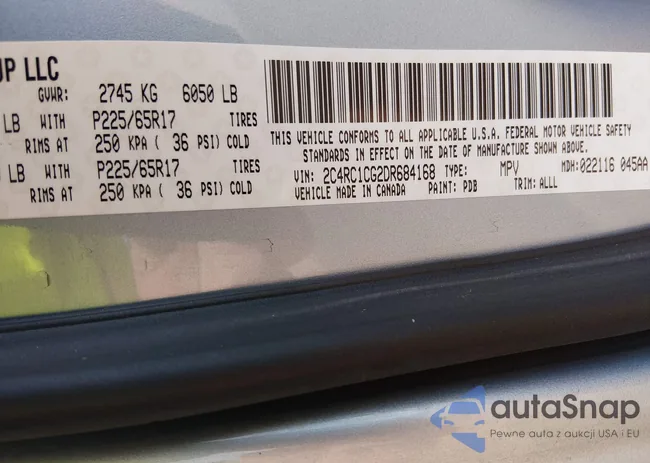 2C4RC1CG2DR684168: 44525550