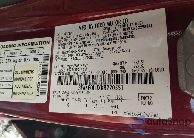 3FA6P0LUXKR220551: 44526655