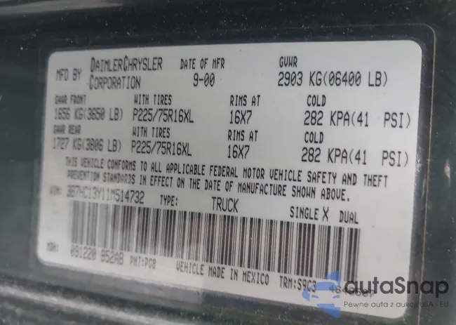 3B7HC13Y11M514732: 44526738