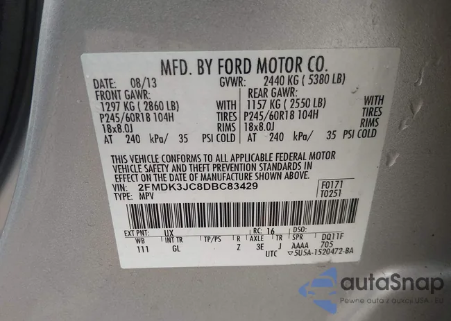 2FMDK3JC8DBC83429: 44526864