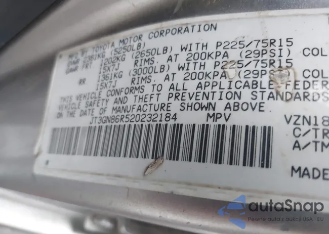 JT3GN86R520232184: 44526230