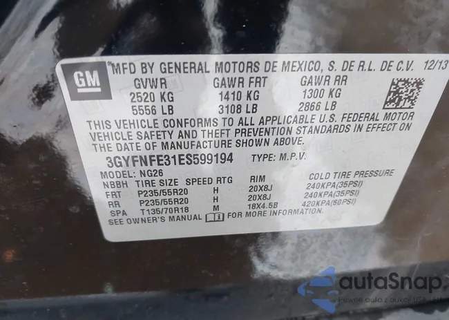 3GYFNFE31ES599194: 44526269