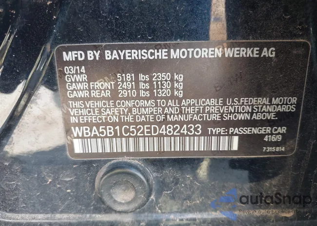 WBA5B1C52ED482433: 44526357