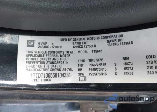 1GTDT136558104331: 44526376