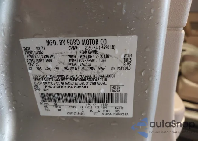 1FMCU0DG9BKB96841: 44526604