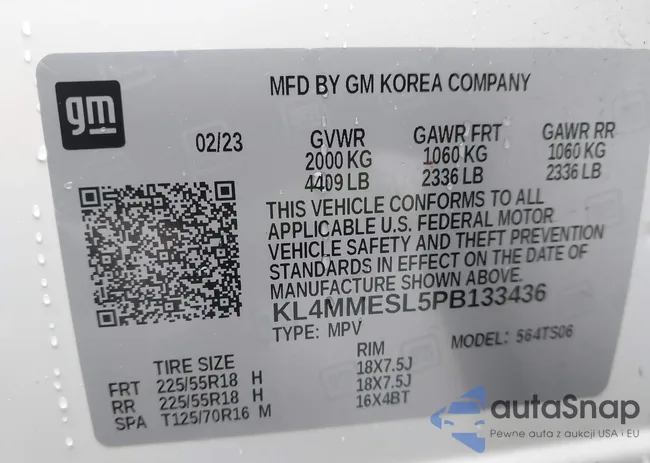 KL4MMESL5PB133436: 44526609